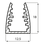 PROFIL ALUMINIOWY T10 1M